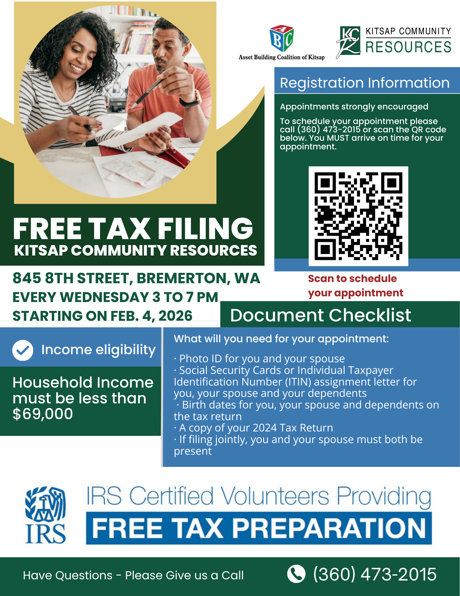 9-Free Tax Preparation - Kitsap Community Resources